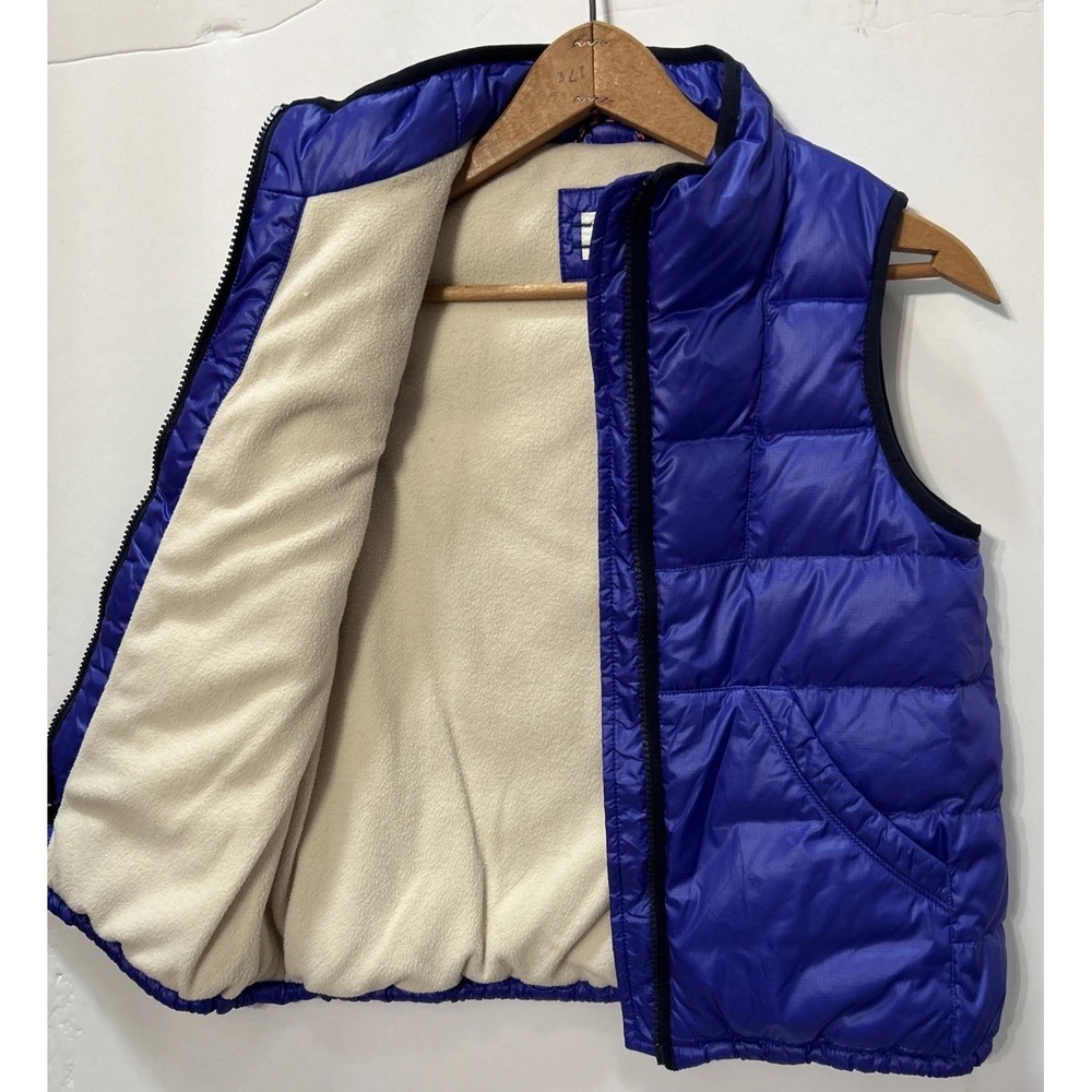 Girls J Crew Crewcuts Down Quilted Puffer Vest Sz 10 Purple Clean